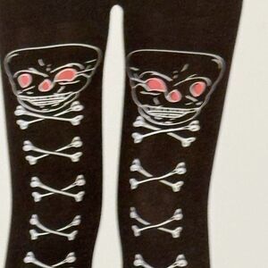 tights Women Red eyes Skeleton Glow In the dark